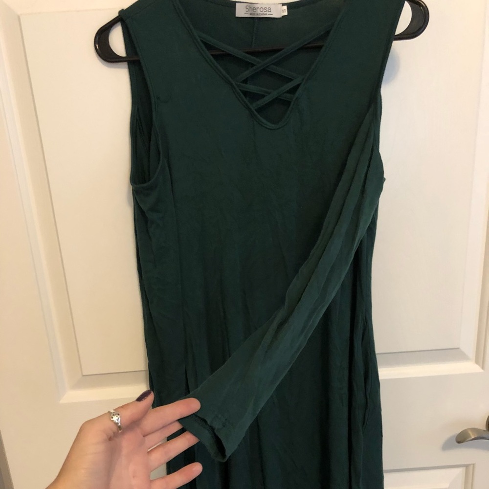 Hunter green dress